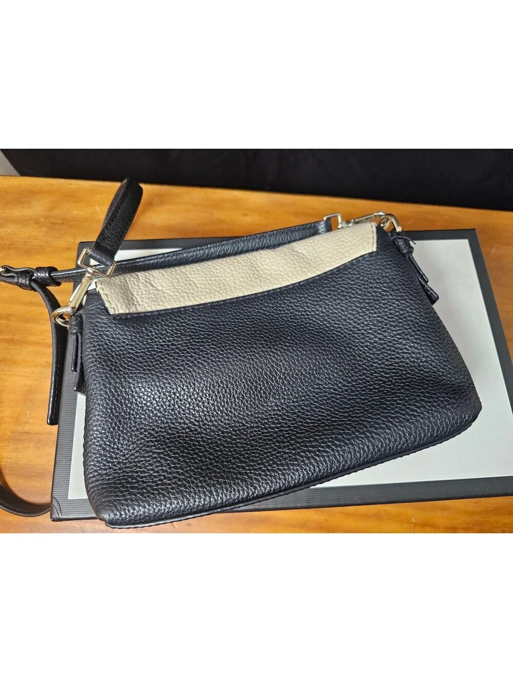 Kate Spade Purse Pink & Black Women Small  Leather Crossbody